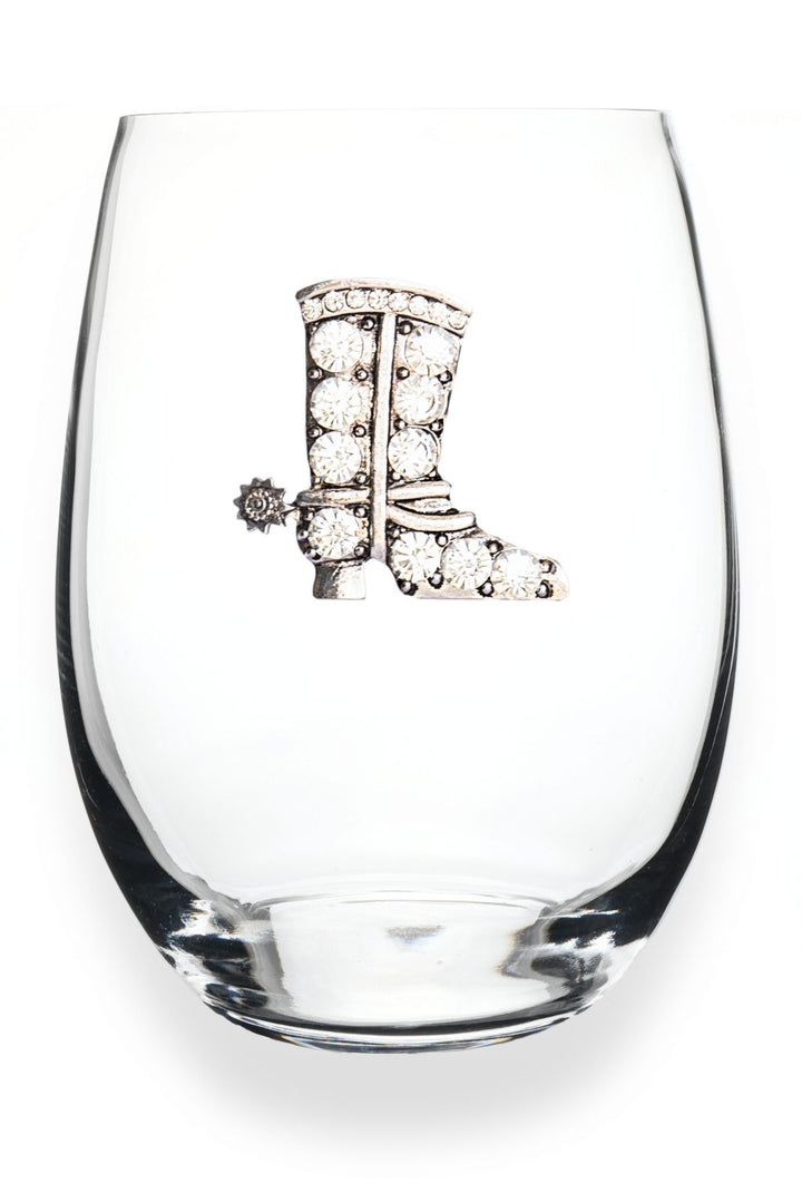 Cowboy Boot Wine Glass