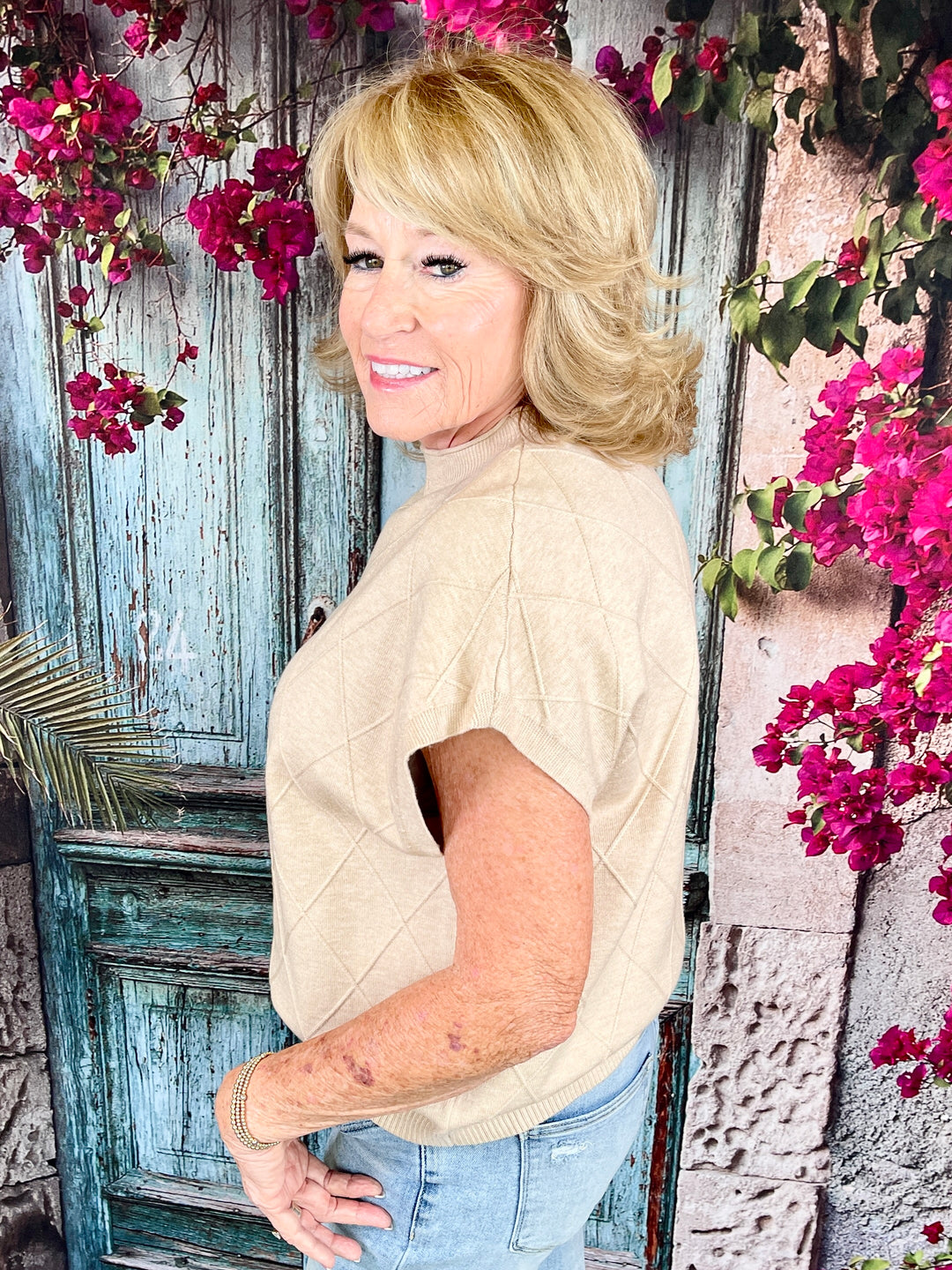 Just Cool Enough Top - Taupe