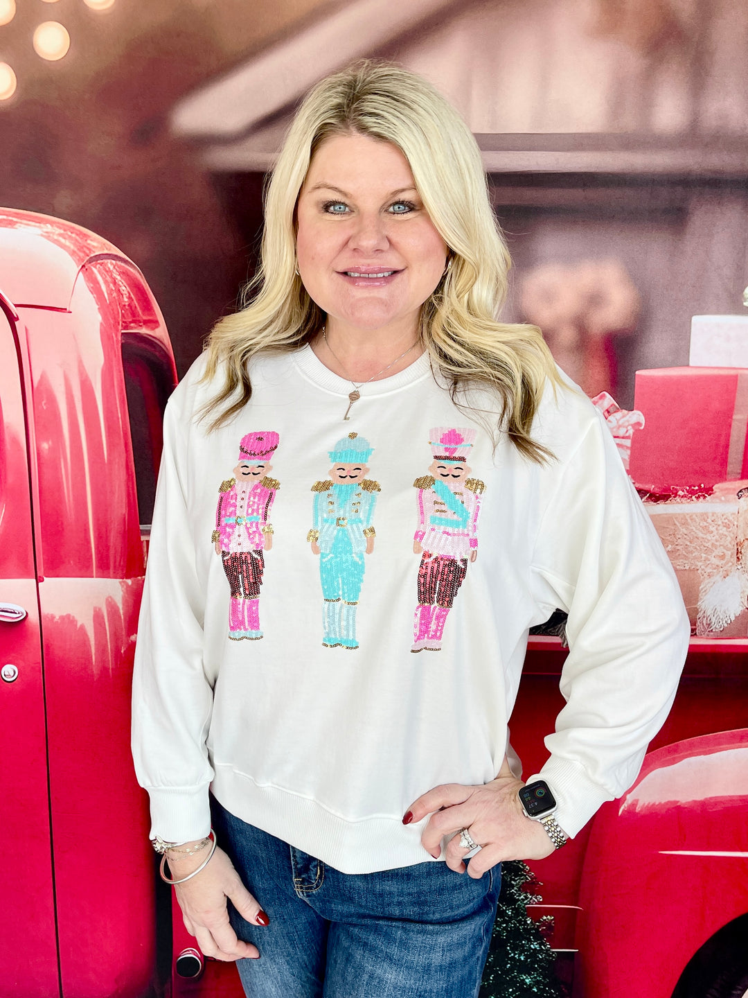 Sarah Sweatshirt - Three Nutcrackers