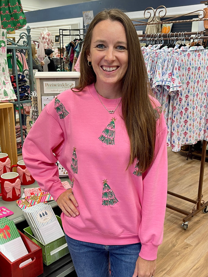 Sarah Sweatshirt - Green Trees