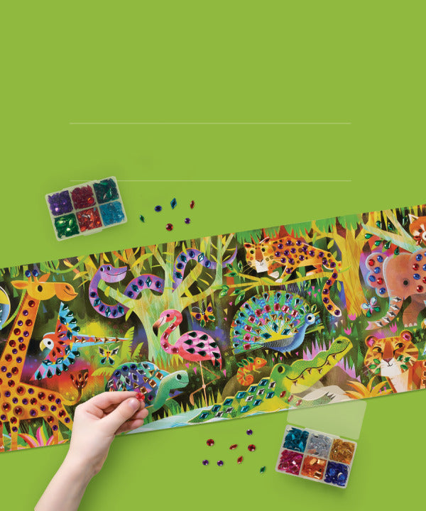 Jewel Art Poster - Jungle Paradise