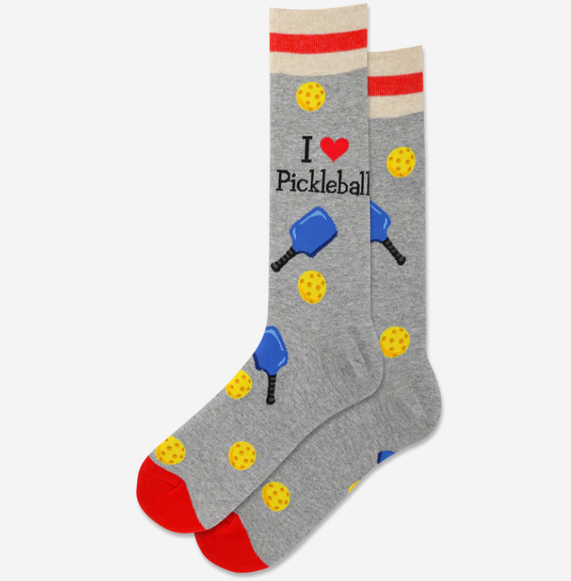 Hot Sox I Love Pickleball - Men