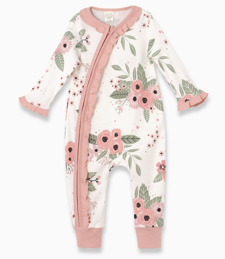Jardin Cotton Zippered Romper