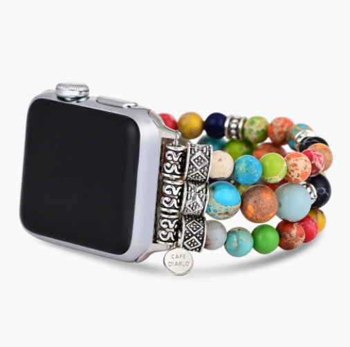 Vibrant Chakra Apple Stretch Watchband