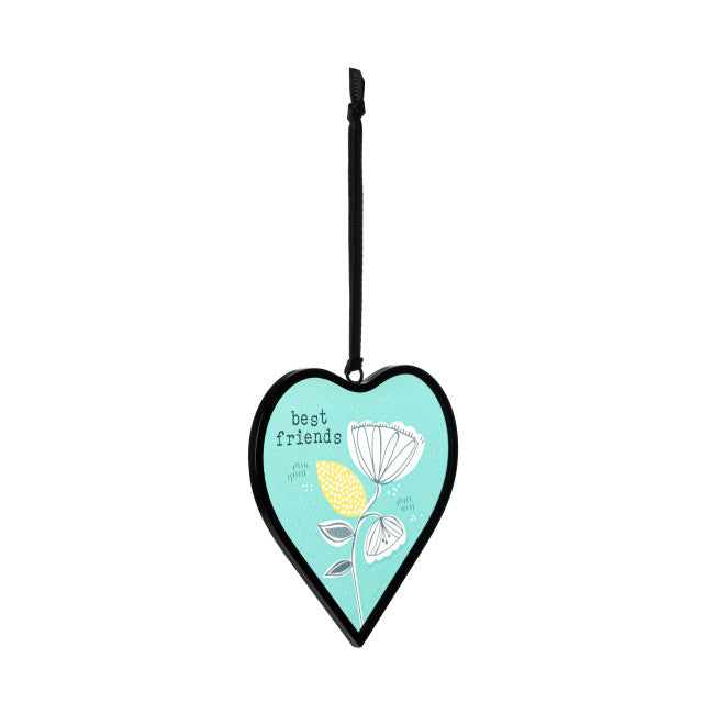 FINAL SALE Best Friends Heart Suncatcher