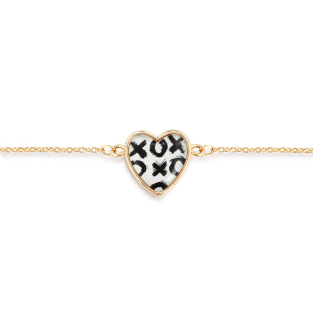 Art Heart Bracelet - Hugs & Kisses