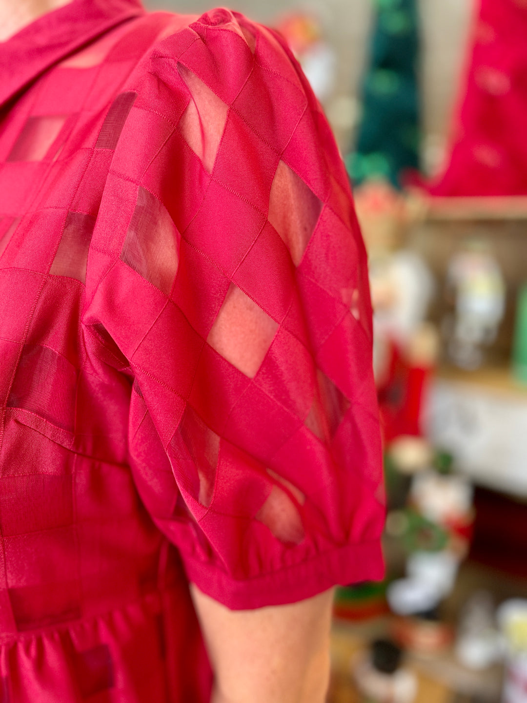 Holly Jolly Dress Crimson