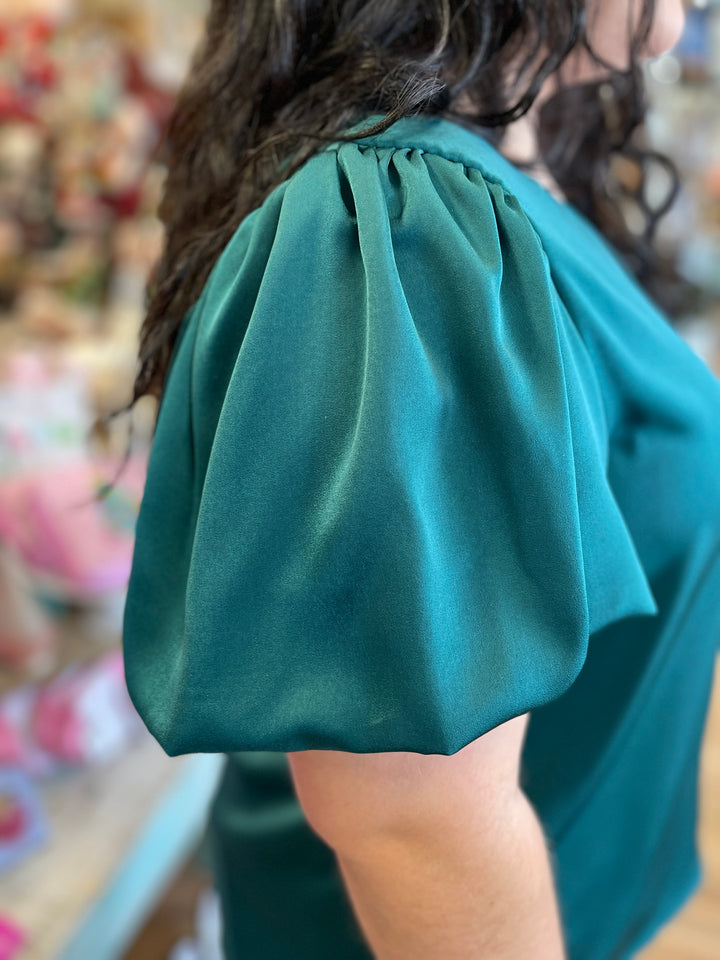 Fun And Festive Top Green