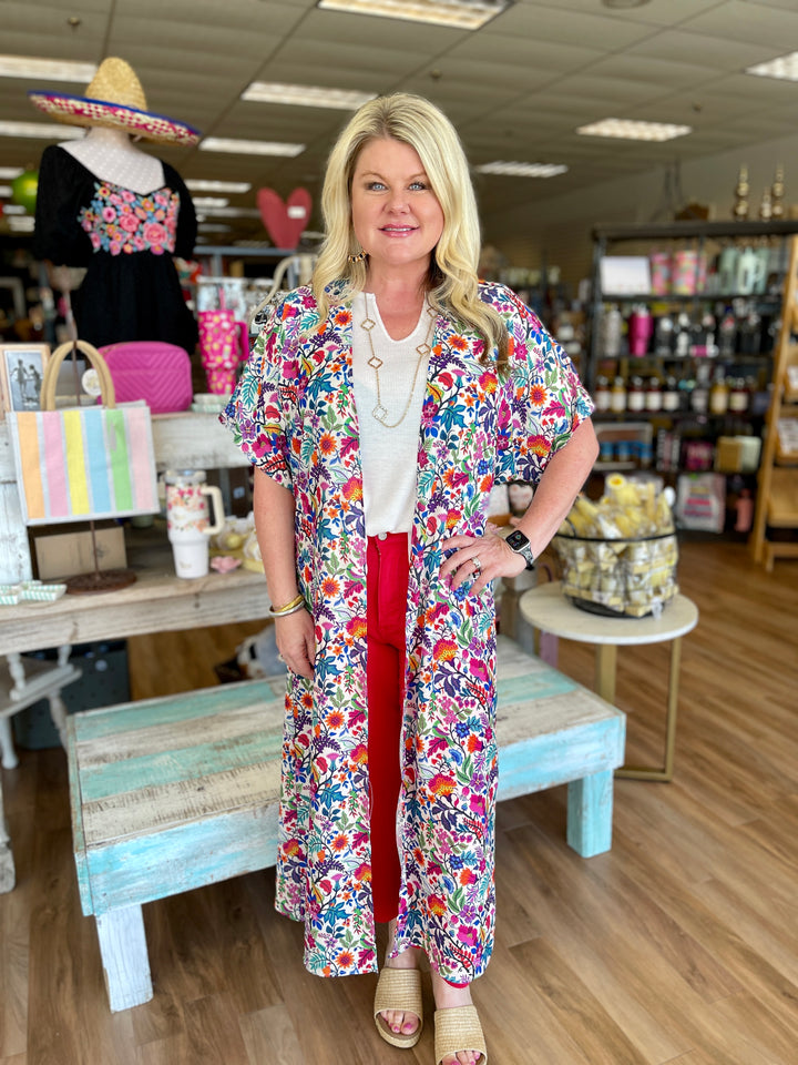 Fiesta Time Floral Duster
