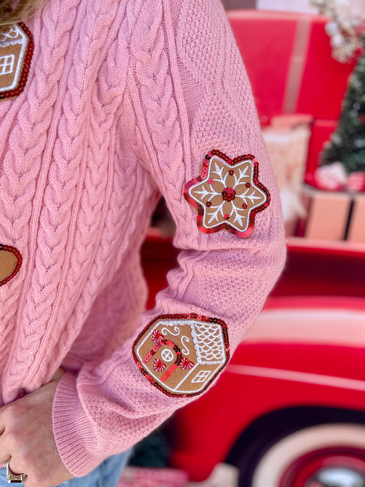 Pink Gingerbread Cardigan