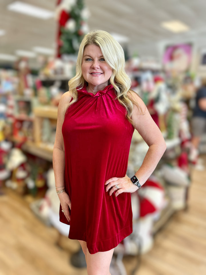 Ms. Holly And Jolly Dress- Red