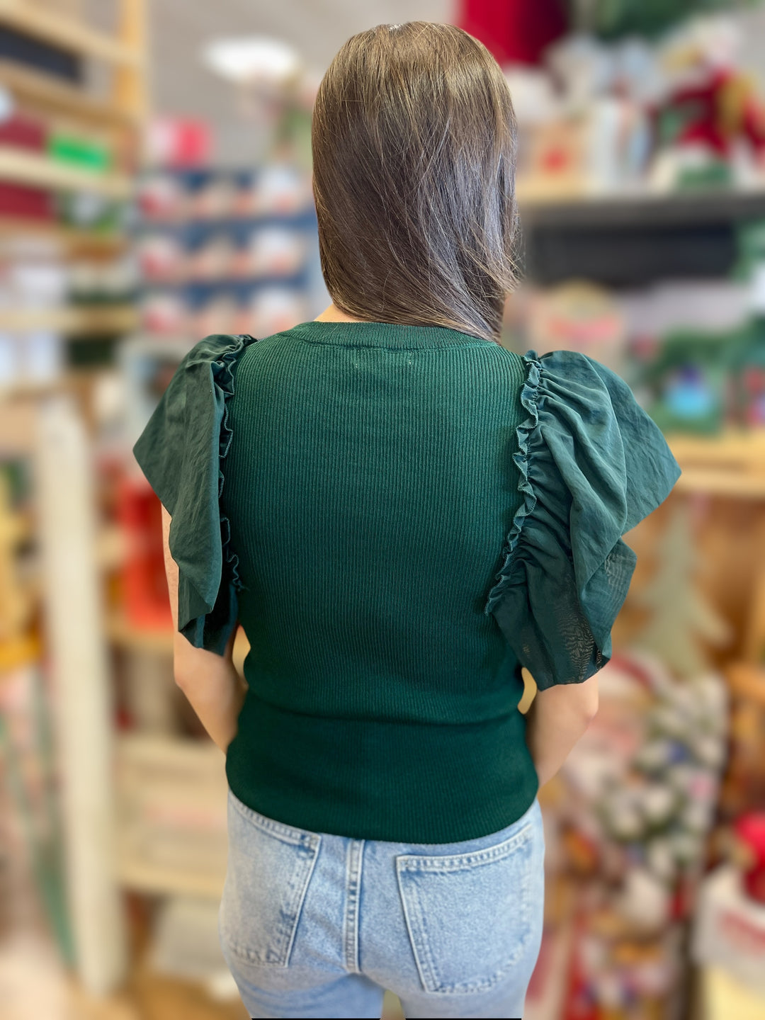 Green Sleeves Top