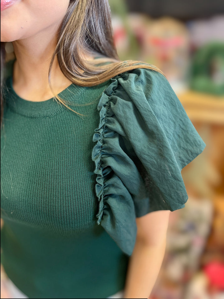 Green Sleeves Top