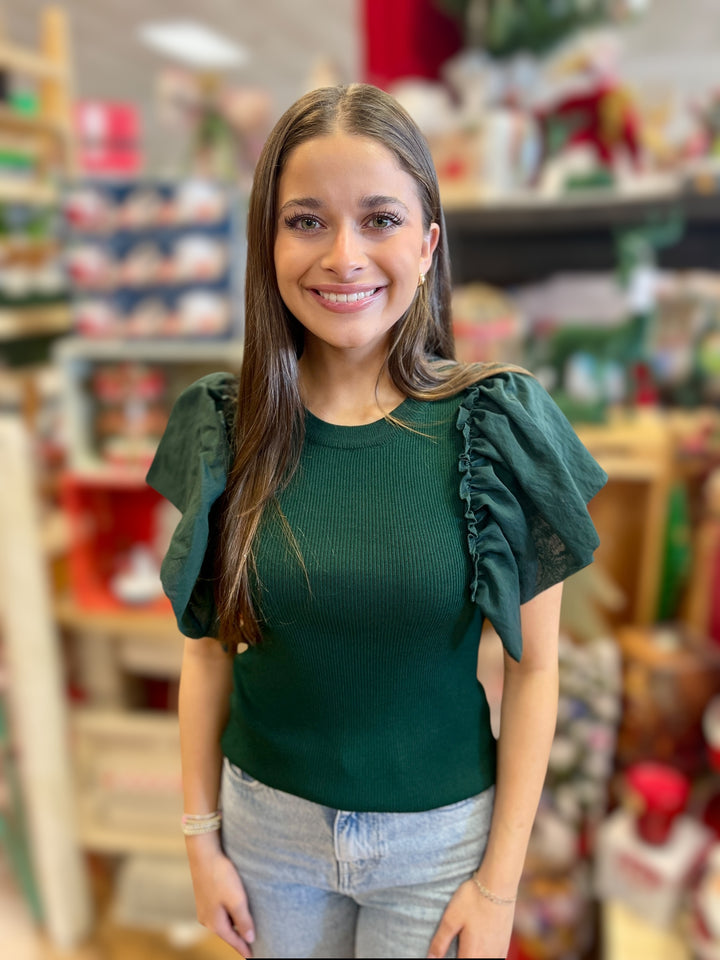 Green Sleeves Top