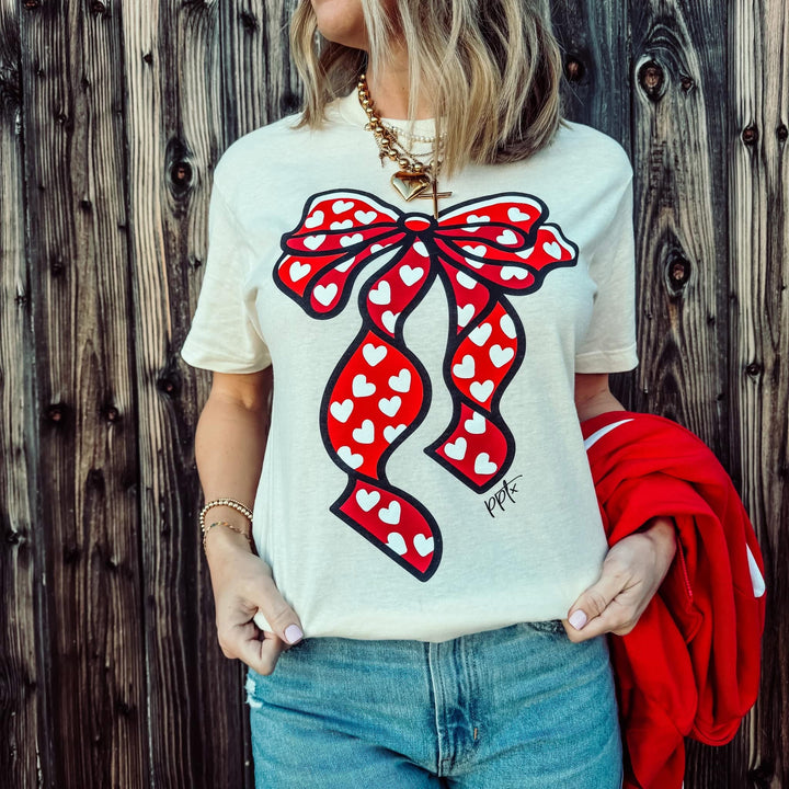 Big Heart Bow Tee