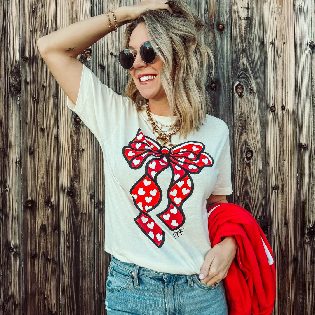 Big Heart Bow Tee