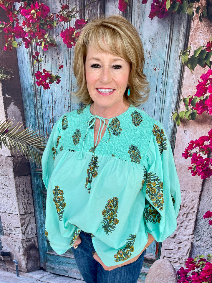 Ava Top - Blue