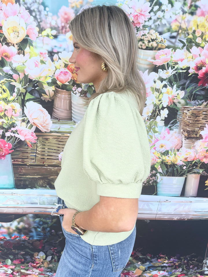 Sweetheart Top - Sage