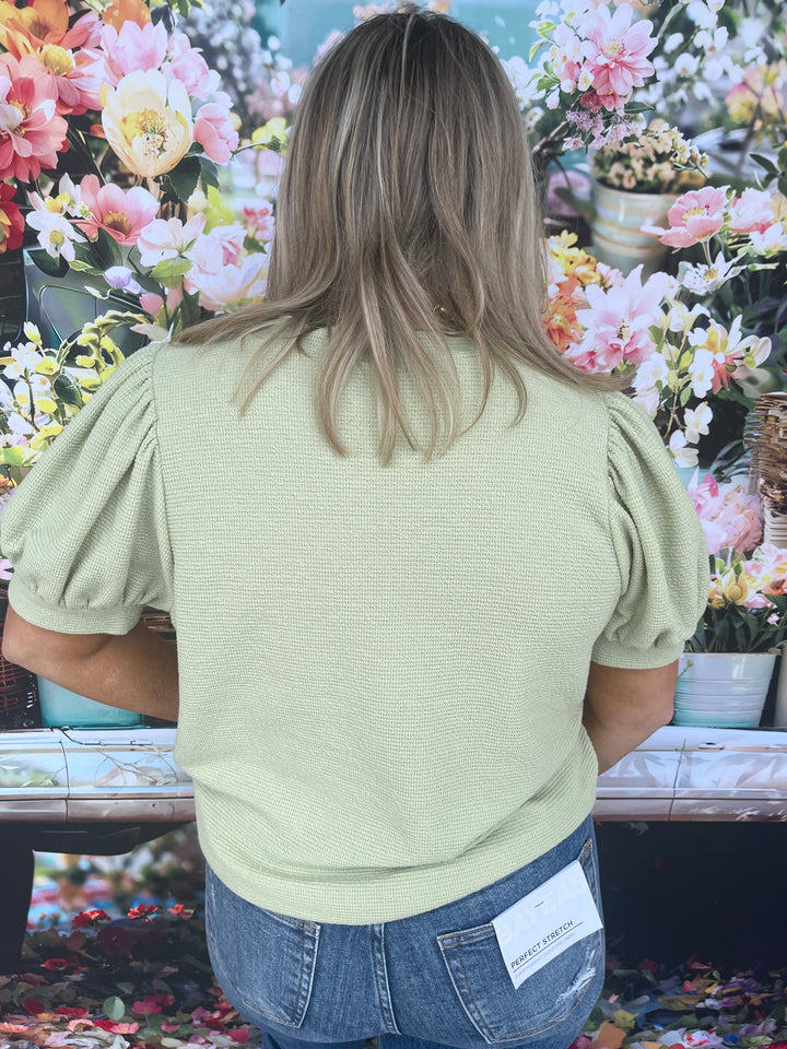 Sweetheart Top - Sage