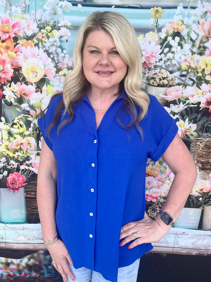 Friendswood Fun Top - Royal Blue