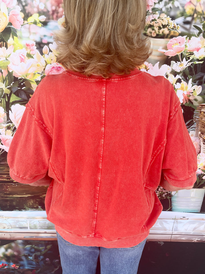 Boho In Red Top