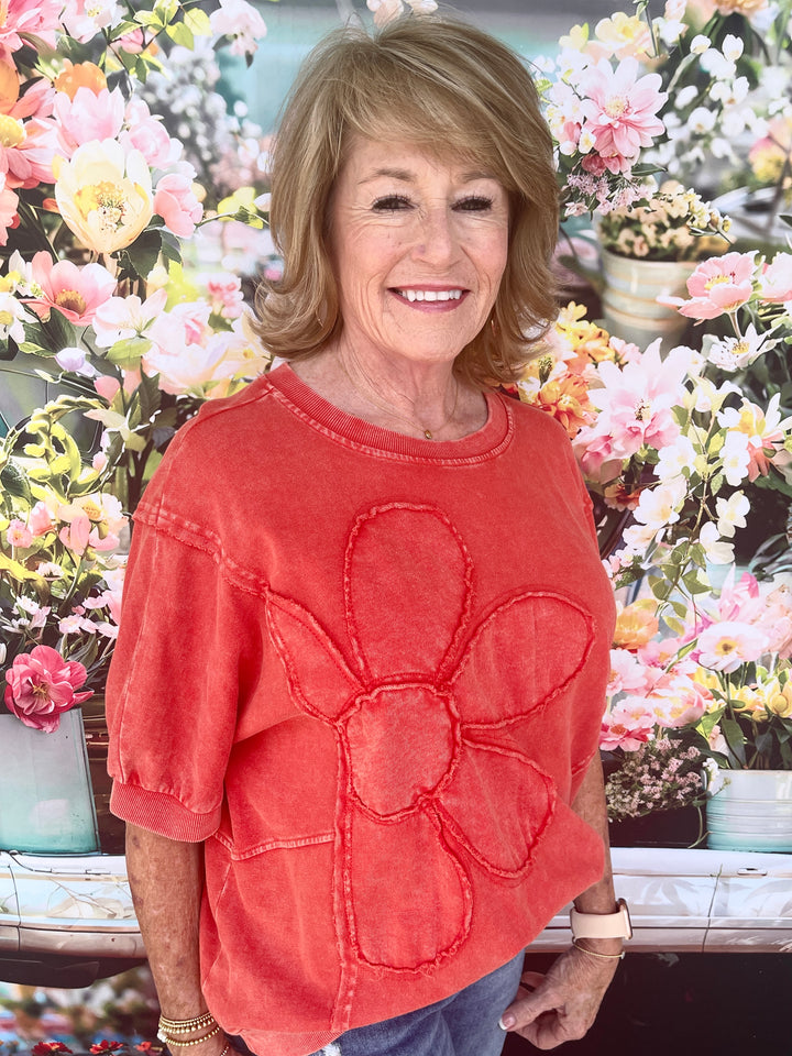 Boho In Red Top