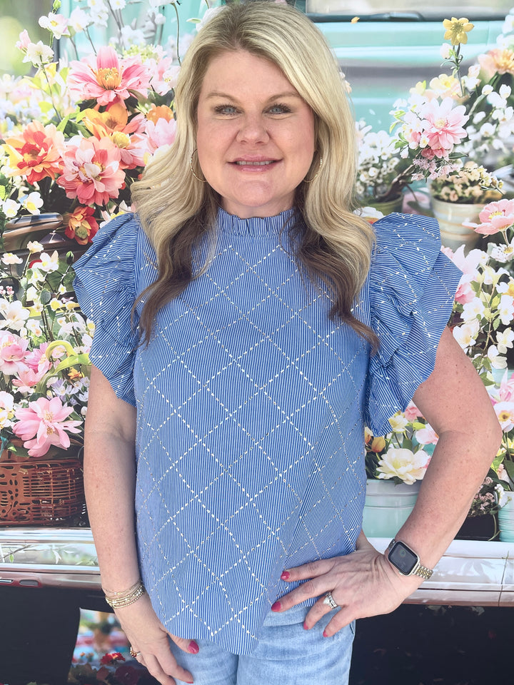Bling And Blues Top