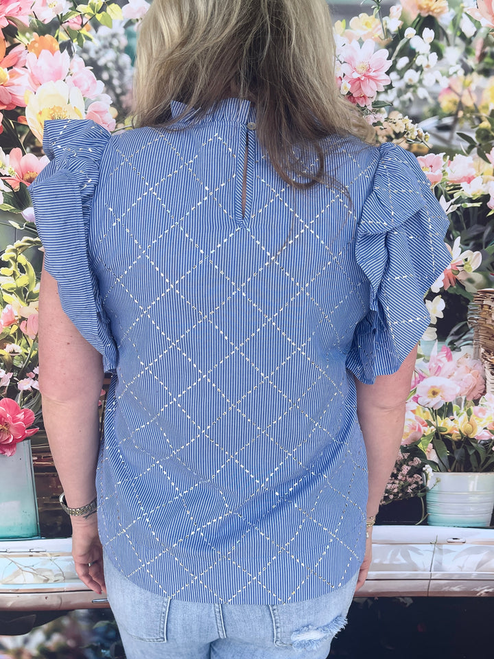 Bling And Blues Top