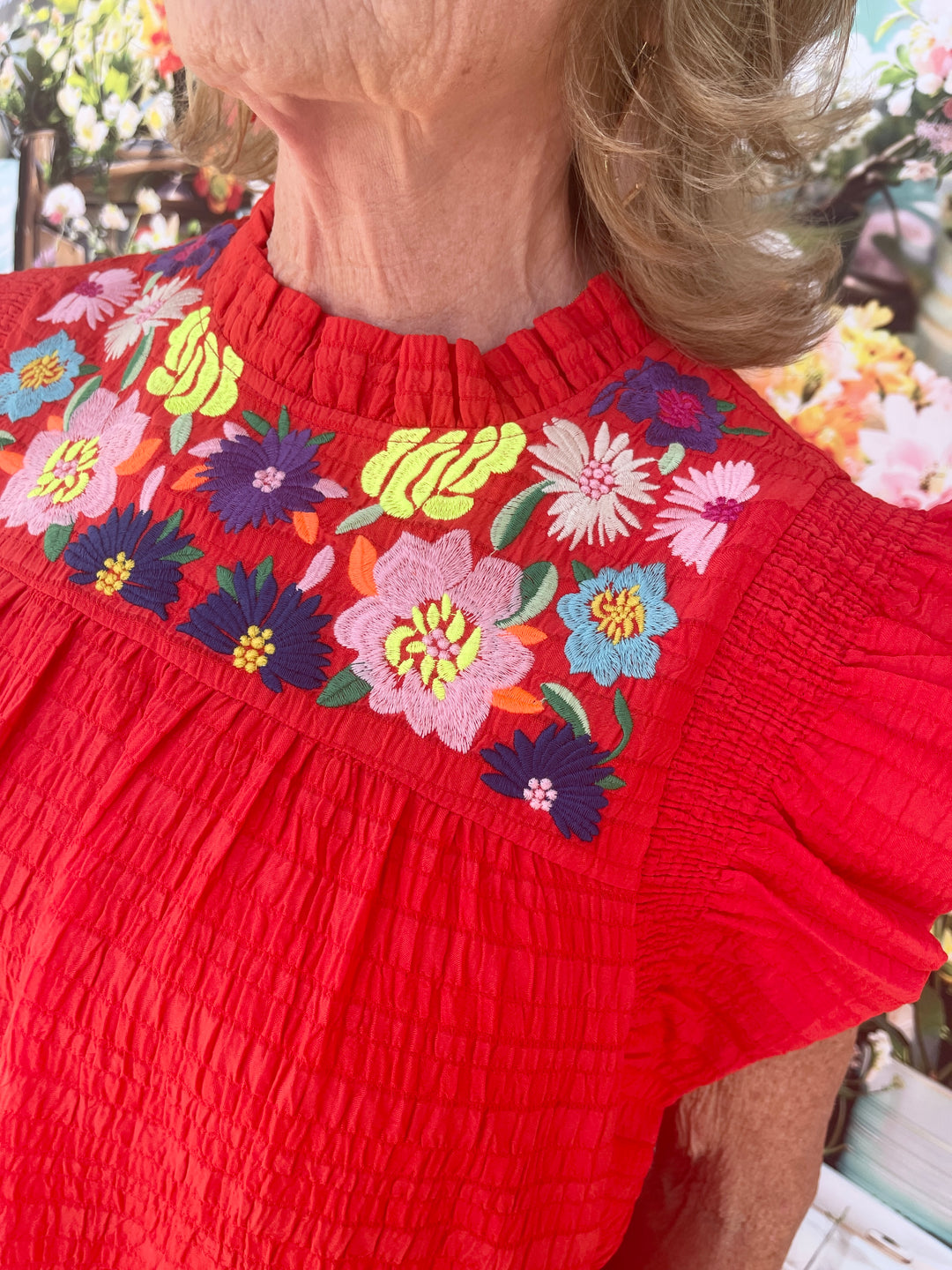 Sandy Beaches Dress - Red