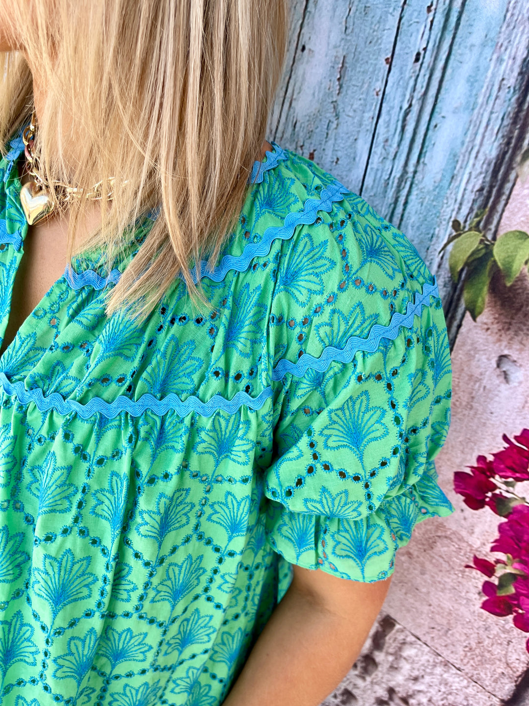Let's Hang Dress - Green