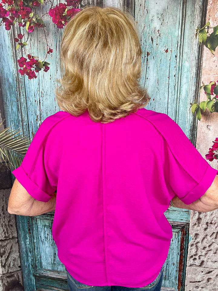 She's Got Magenta Moves Top