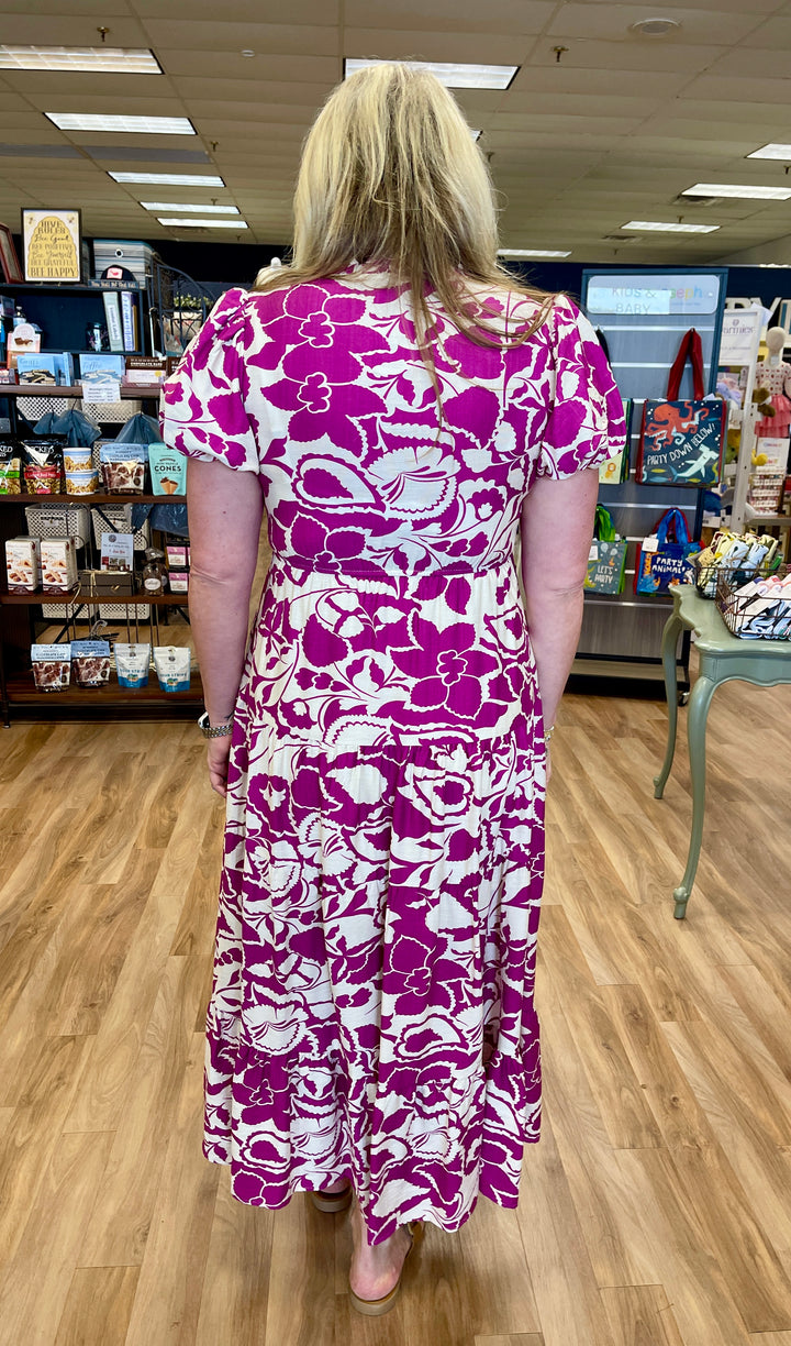 Magenta Gardens Dress