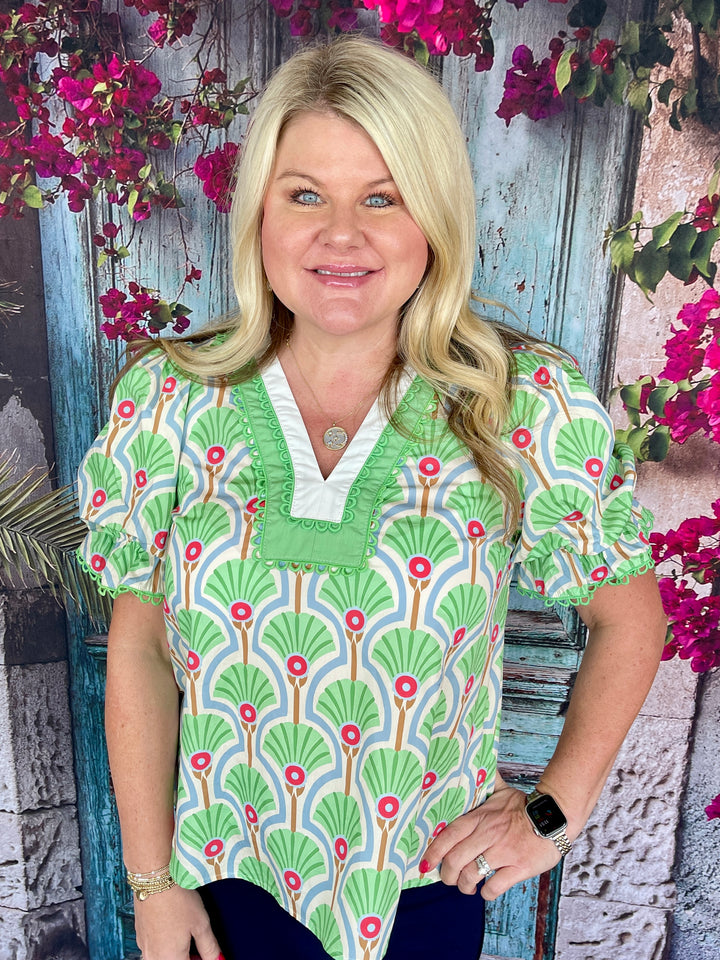 It's In The Details Top - Green