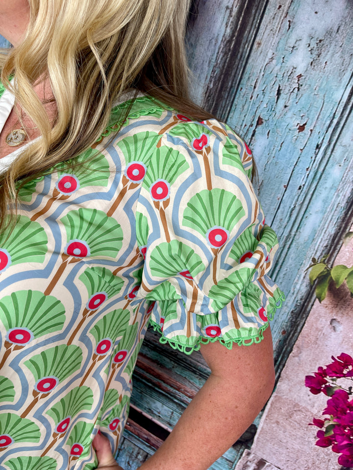 It's In The Details Top - Green