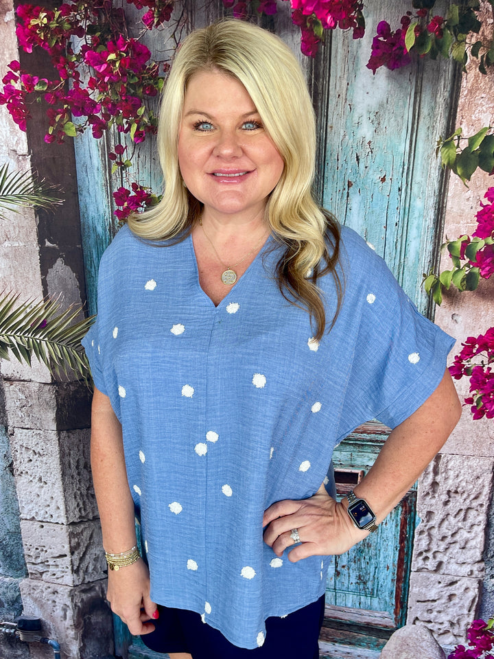 Dottie Blue Top