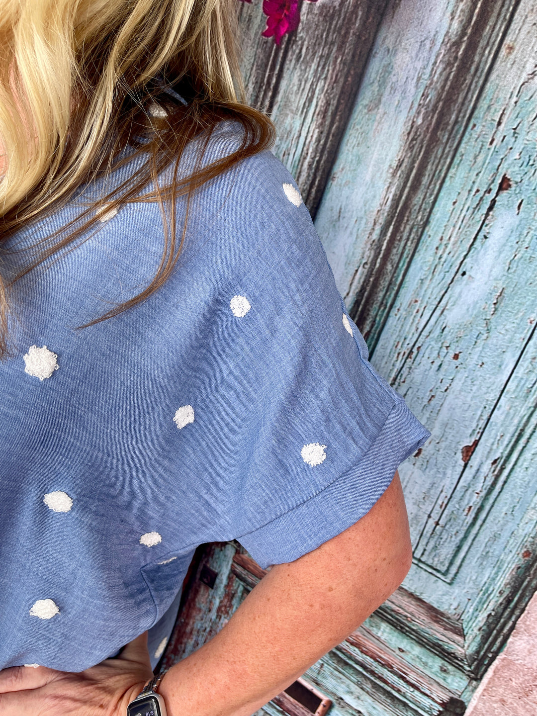 Dottie Blue Top