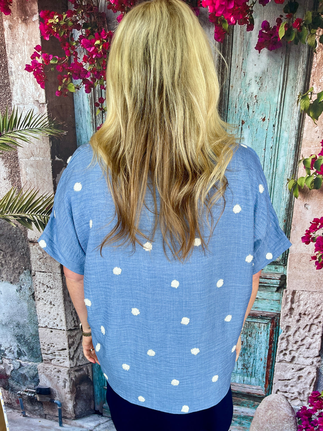 Dottie Blue Top