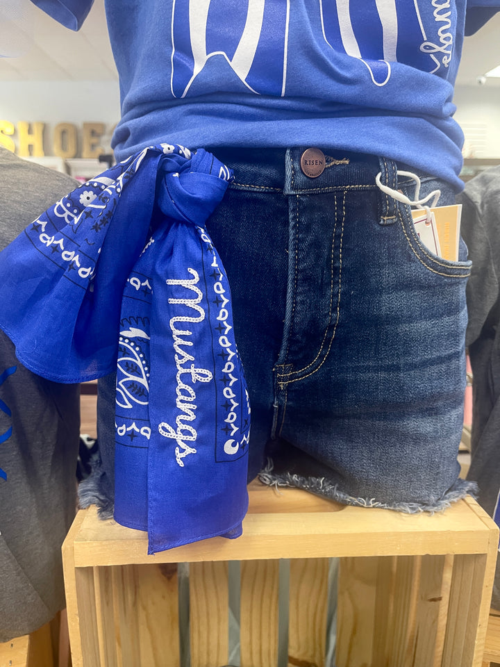 Mustangs Embroidered Bandana