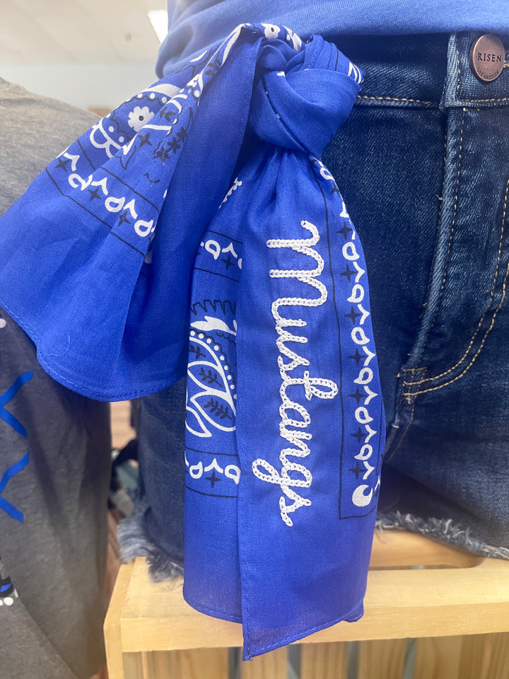 Mustangs Embroidered Bandana