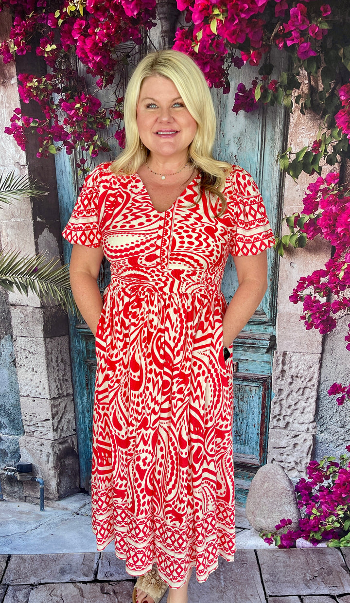 Robinette Dress - Red