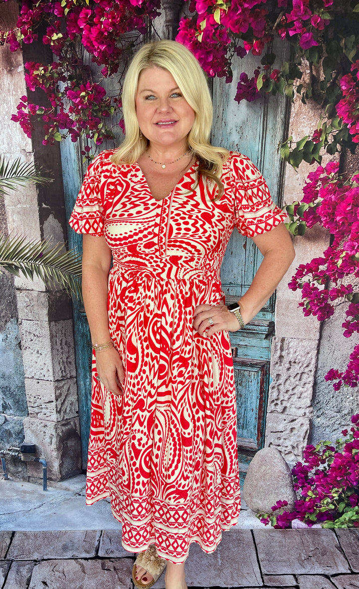Robinette Dress - Red