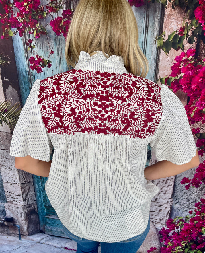 Reece Top - Maroon