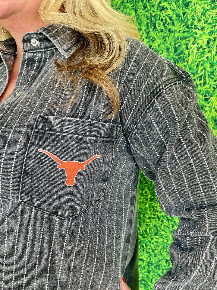 Texas Rhinestone Denim Shirt