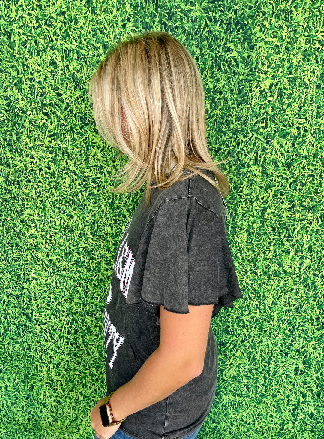 Flutter Sleeve Texas A&M Top