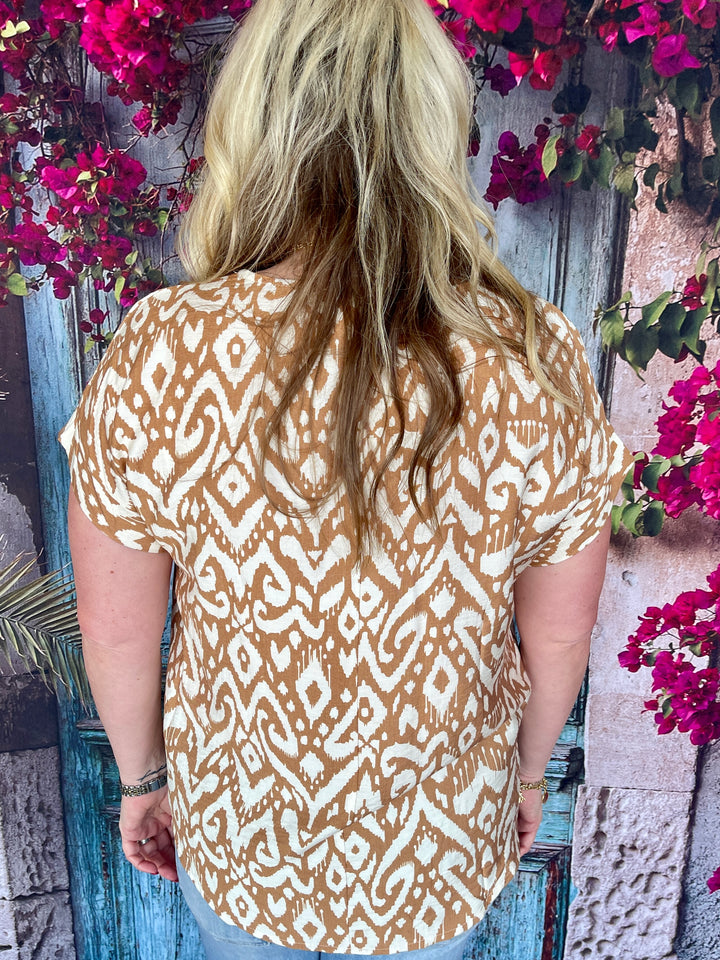 Cinnamon And Spice Top - Taupe