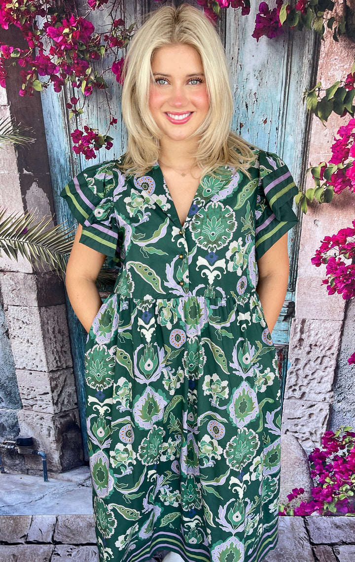 Lavender Vibes Dress - Green