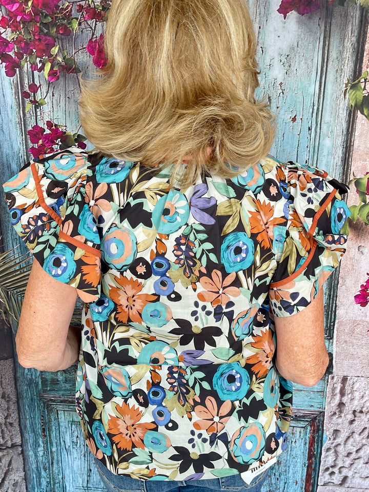 Precious As A Petal Top - Cinnamon