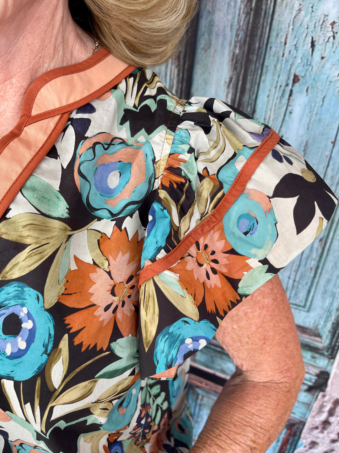 Precious As A Petal Top - Cinnamon