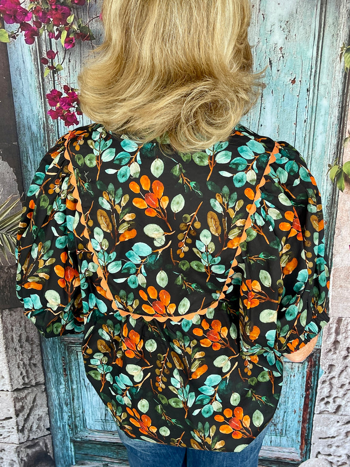 Signs Of Seasons Top - Black
