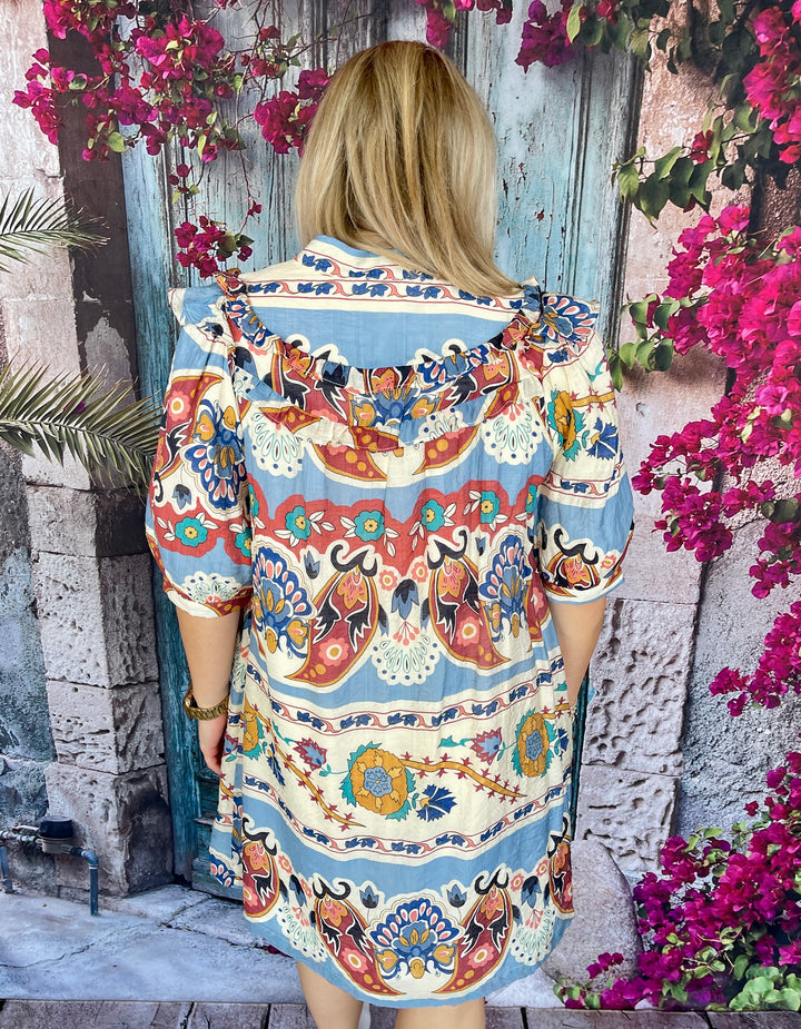 Blue Mix And Mingle Dress